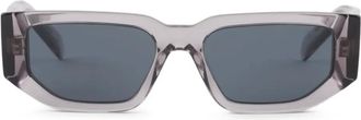 Prada Occhiali da sole con logo - Grigio