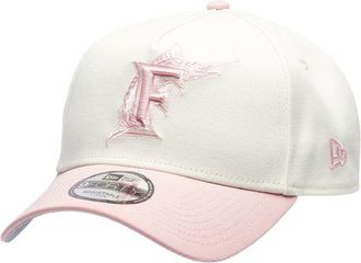 New Era Womens Miami Marlins Marlins 9FORTY A-Frame Cap - Adult Chrome/Pink Rouge