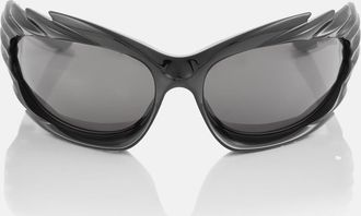 Balenciaga Spike rectangular sunglasses