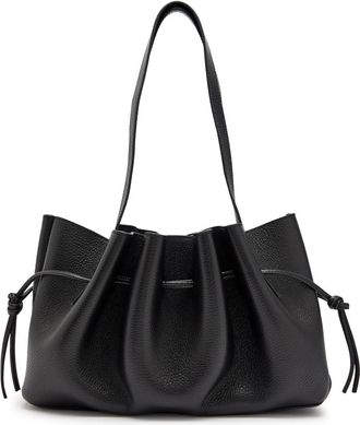 Yuzefi Scallop Suede Shoulder bag - Black - One Size