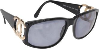 Chanel Pre-owned Accessories, female, Black, Size: ONE SIZE Pre-owned Plastic Sunglasses