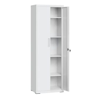 Songmics Armario de garaje con 2 puertas de acero gris
