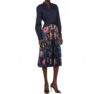 Saloni Dhyani Midi Dress In Navy