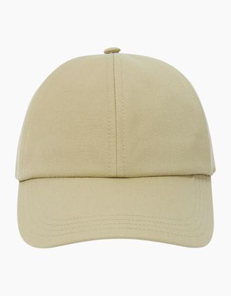 Burberry Mens Burberry Hunter Check Lined Baseball Cap - Cream - Size: L