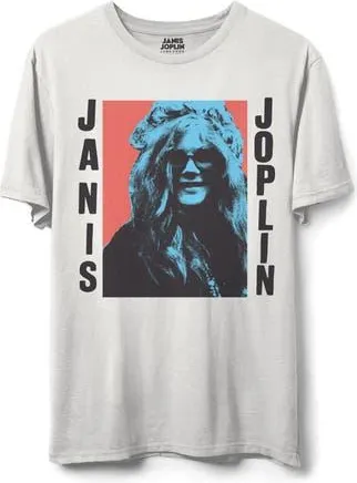 Junk Food Janis Joplin Graphic T-Shirt in White at Nordstrom Rack, Size X-Small