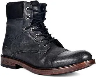 Roan Lecture Leather Lace-Up Boot in Black Napa at Nordstrom Rack, Size 11.5