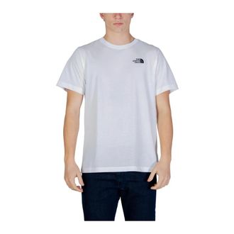 The North Face Outdoor Tops, male, White, Size: 2XL Printed Round Neck Short Sleeve T-shirt