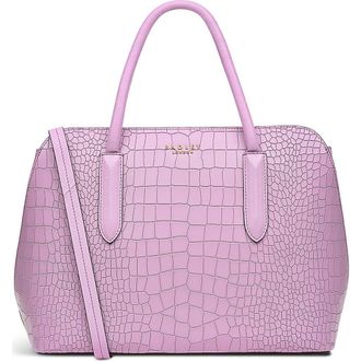 Radley London Liverpool Street 2.0 Medium Croc Embossed Crossbody Bag in Sugar Pink at Nordstrom Rack