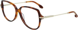 Victoria Beckham Brown Acetate Glasses Womens (Frames)