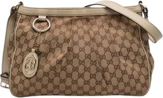 Gucci Pre-owned Cross Body Bags, female, Brown, Size: ONE SIZE Pre-owned Sukey Crossbody