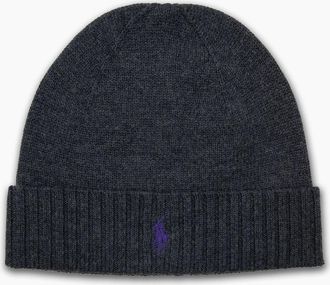 Polo Ralph Lauren Mens Polo Ralph Lauren Signature Pony Beanie Dark Grey - Size: OS