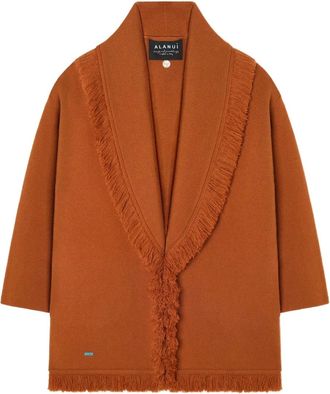 Alanui Cappotto con frange - Marrone