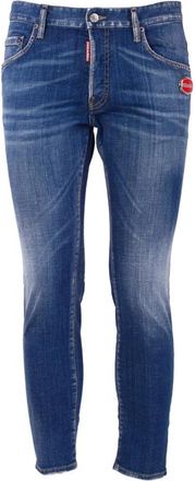 Dsquared2 Heren Blauwe Jeans Lente/Zomer Mode - Heren - Slim Fit Jeans - Blauw - S - Katoen - Jeans