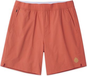 Stio | Mens Bounder Lined Short - 7, Size Extra Large in Hot Sauce