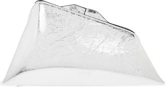 The Attico 8:30 PM Clutch - Dames - Clutches - Grijs - ONE Size - Leer - Tassen