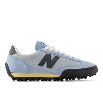 New Balance Unisex Gator Run en Gris/Azul, Gamuza/Malla, Talla 38