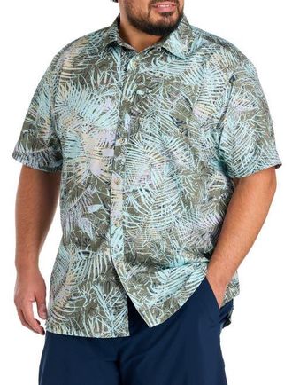 Columbia Big & Tall PFG Super Slack Tide Camp Shirt in Cypress at Nordstrom, Size Xx-Large