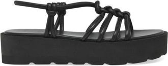 Gianvito Rossi Hebe Sandal in Black Leather at Nordstrom, Size 39.5