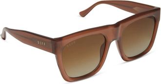 DIFF Eyewear Womens Easton Polarized Sunglasses In Macchiato + Brown Gradient