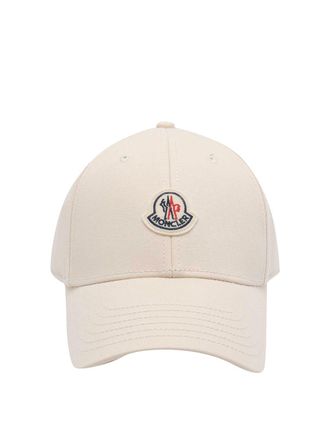 Moncler Beige Logo Baseball Cap