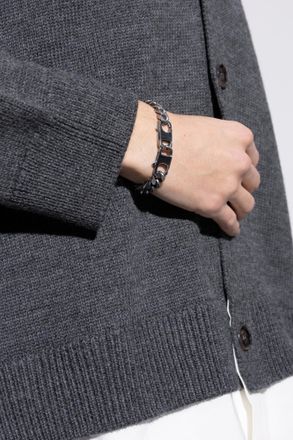 Maison Margiela Brass Bracelet, Mens, Silver