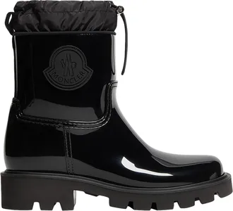 Moncler Moncler Kickstream Rain Boots, Women, Black, Size: 36