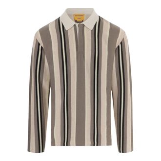 Guest In Residence Polo Shirts, male, Multicolor, Size: M Collegiate Stripe Polo