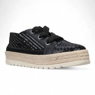 Love Rio Womens Maisie Sequins Sneakers In Black