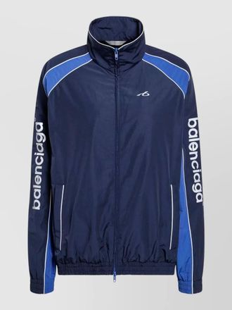 Balenciaga high collar jacket elasticated cuffs pockets
