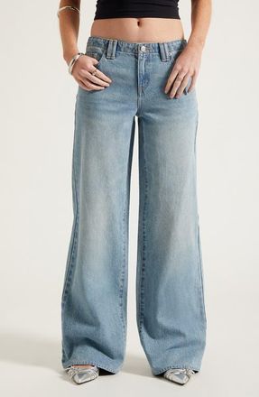 PacSun Casey Low Rise Baggy Pants in Medium Indigo at Nordstrom, Size 23