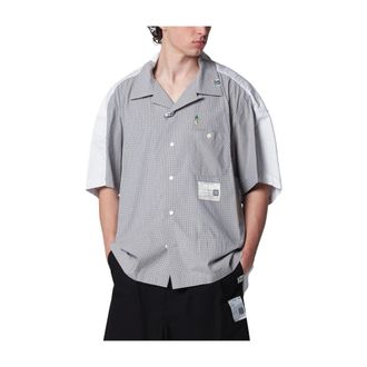 Miharayasuhiro Short Sleeve Shirts, male, Gray, Size: M Combined Shirt