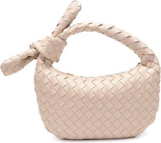Urban Expression Womens Lizbeth Woven Knot Clutch Bag In Oatmilk
