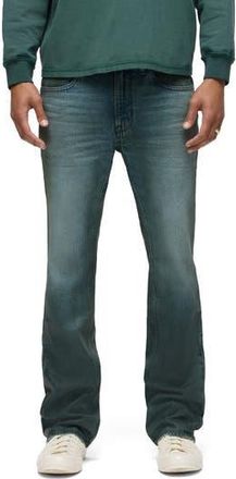 Hudson Walker Coated Kick Flare Jeans in Coated Pine at Nordstrom Rack, Size 38