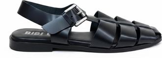 Bibi Lou Womens Balina Flat Round Toe Sandals In Black