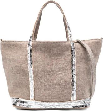 Vanessa Bruno Linen Extra Small Zipped Cabas Tote
