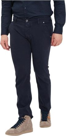 Jacob Cohen Leonard Regular Slim Fit Broek - Heren - Slim Fit Broeken - Blauw - W32 - Broeken