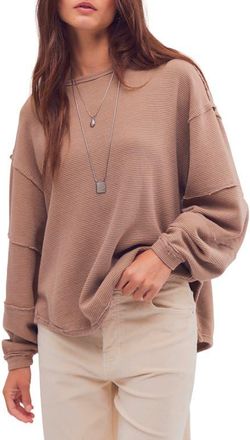 Free People Total Eclipse Oversize T-Shirt in Dutch Cocoa at Nordstrom, Size X-Small