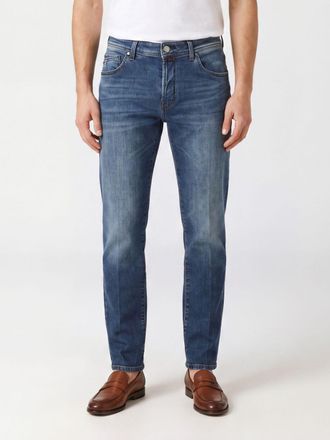 Jacob Cohen Jeans skinny fit in denim di cotone stretch a vita media