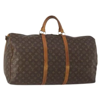 Louis Vuitton Pre-owned Weekend Bags, female, Brown, Size: ONE SIZE Pre-owned Keepall 60 Boston Bag