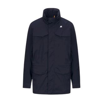 K-Way Manuel Short Field Jacket - Heren - Zomerjassen - Blauw - 2XL - Katoen - Jassen