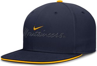 Nike West Virginia Pro Nike Mens Dri-FIT College Fitted Hat in Blue | NC1141SWVN-A2C