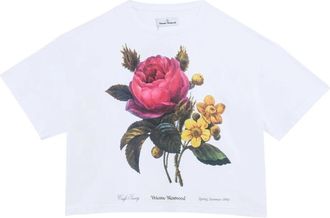 Vivienne Westwood Flower Box T-Shirt - Dames - T-shirts - Wit - S - Katoen - Tops