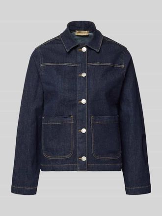 Soyaconcept Jeansjacke mit Knopfleiste Modell KIMBERLY in Jeansblau, Gr&ouml;&szlig;e XS