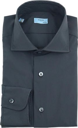 Barba Formal Shirt - Heren - Zakelijke Overhemden - Zwart - XL - Katoen - Overhemden