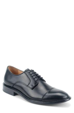 Warfield & Grand Ducasse Cap Toe Derby in Black at Nordstrom, Size 11.5