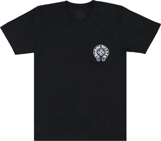 Chrome Hearts Tops, Heren, Zwart, L, Katoen, Malibu Exclusive Horseshoe T-shirt