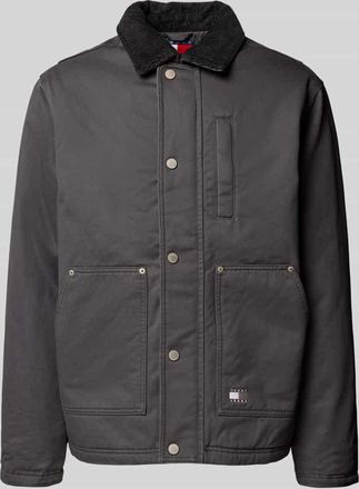 Tommy Jeans Regular Fit Blouson aus reiner Baumwolle in Black, Größe XXL
