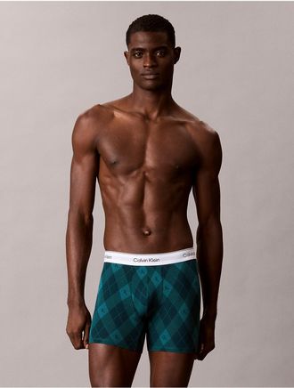 Calvin Klein Mens Icon Cotton Stretch Limited Edition Boxer Brief - Green - XL