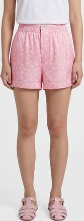 Moschino Pantaloncini in seta stampata Moschino Couture