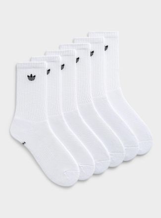 adidas Mens Neutral ribbed socks 6-pack